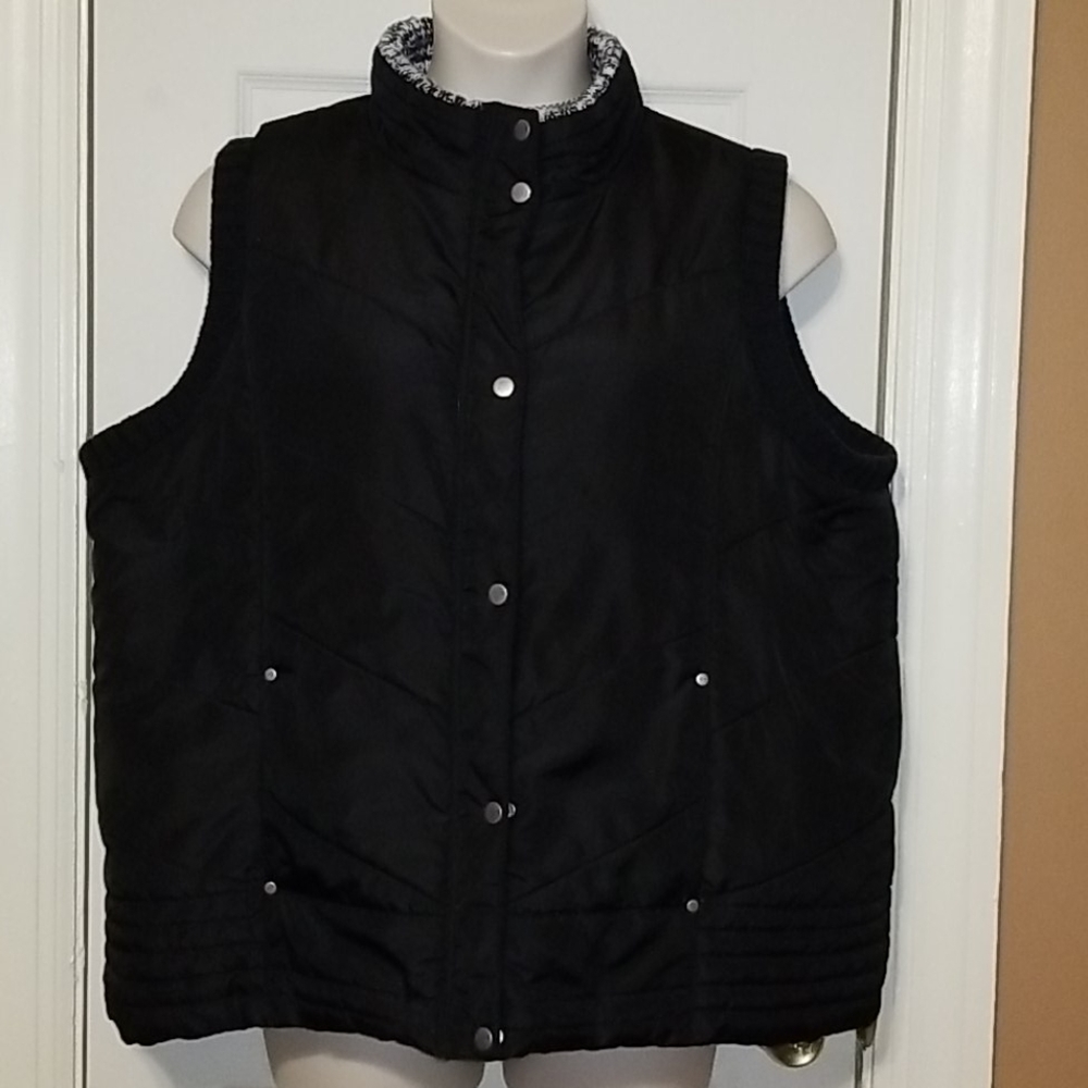 Plus Size Puffer Vest